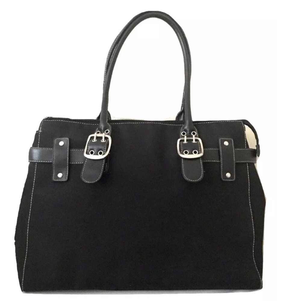 Nine West Purse Black Satchel Hand Bag